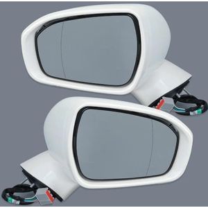 Achteruitkijkspiegel Zijspiegel Cover Elektrische Verwarming Voor Ford Voor Mondeo Mk5 Eu 2015 2016 2017-2022 Met Licht Opvouwbare Montage Wit Car Achteruitkijkspiegel(L+R)