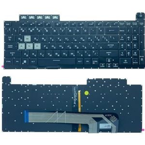 Amerikaans Russisch Spaans RGB-toetsenbord voor ASUS voor TUF voor Gaming F15 FX506 FA506 FA506Q FX506H FX506LI FX506LH F17 FX706 FA706 FX706LI(RU RGB)