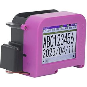 Handheld Inkjet Coder, Long Life Handheld Inkjet Printer 100-240V Lichtgewicht Eenvoudig met LED-touchscreen voor Papieren Doos (EU-stekker 100‑240V)