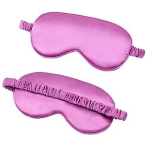 Geïmiteerde zijden ooglapje, schaduw, slaap, oogmasker, ooglapje, reizen, relaxhoes, oogschaduw, gezondheid, slaapschild, zachte oogverzorgingshulpmiddelen (paars, 4 stuks)