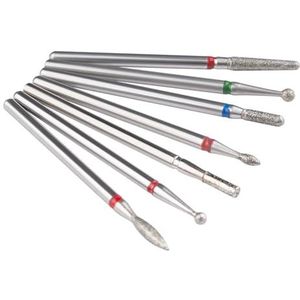 Een spijkerboor Set van 7 diamant nagelboortjes in multicolor(Purple)