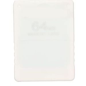 Geheugenkaart voor 64 MB High Speed ​​Game Geheugenkaart FMCB V1.966 Plug en Play Externe Datakaart voor 2 Game Console(wit)