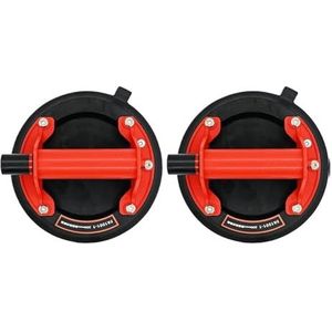2 stuks 8 inch vacuümzuignappen for granieten en glazen tegels, handmatig heffend, draagvermogen 220 kg Stabiel tillen(A)