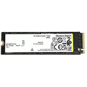 Western Digital SSD 512GB PC SN810 SDCQNRY-512G PCIe 4.0 NVMe Opal SED Encryption M.2 2280 Solid State Drive for PS5 Dell HP Lenovo Laptop Desktop Ultrabook