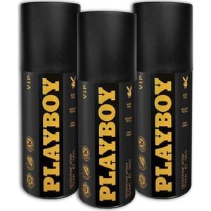 Playboy - Men VIP - Deodorant - 3 x 150 ml - Verpakking van 3 stuks