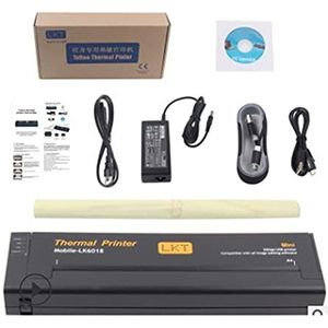 Draagbare Printer, Draagbare Tijdelijke Tattoo Transfer Machine Printer Tekening Thermische Stencil Maker Copier for Tattoo Transfer Paper MicroBlade # R30(Nero)