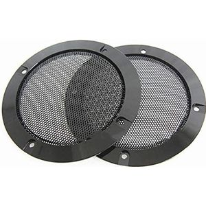 2 Stuks 4 Inch Speaker Grille Speaker Vervangbare Ronde Speaker Grille