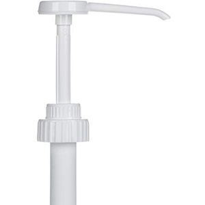 LinkDes Doseerpomp, dispenserpomp, wit, voor 5 l jerrycan DIN 45 schroef, 30 ml gel of zeep, geschikt voor levensmiddelen