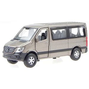 Welly Mercedes Sprinter bus bruin modelauto 43731 1:34