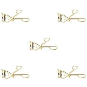 5 Set van Wimper Krultang Carbon Staal Wimper Curling Tool Draagbare Cosmetische Make-up Krultang, Gold Plating, Verguld