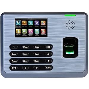 Aanwezigheidsmachine voor medewerkers Biometrische tijdregistratiemachine for werknemers 3-inch biometrische vingerafdruklezer met aanraakscherm for tijdregistratieklok voor kleine bedrijven en kantor