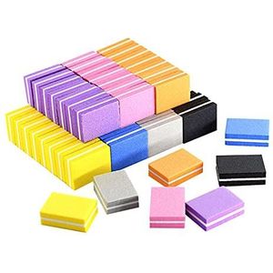 Set van 100 nagelbuffers blokken vingernagels schuren voor manicure pedicure tool