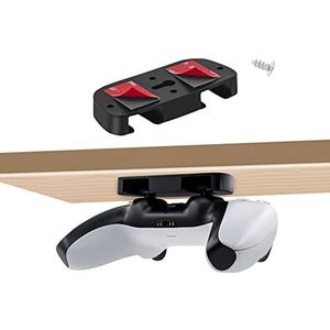 Tolesum Standaard voor PS5-controller, ondertafelhouder voor PS5, horizontale tafelhouder met plakband voor PS4, tafelopslag, onder bureauhouder voor PS4/PS5-controller, accessoires