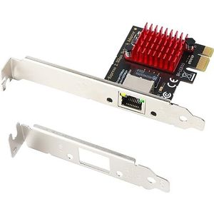 2,5 Gigabit PCIe netwerkkaart, Realtek RTL8125B-chip, 2500/1000/100 Mbps 2,5 GBase-T Netwerkadapter RJ45 LAN voor desktopcomputer, ondersteunt Win 11/10/8.1/8/7, Linux, Mac OS
