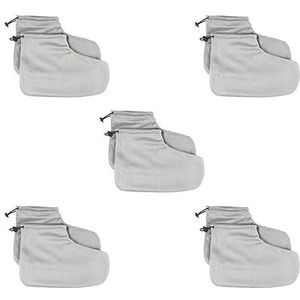 5 set paraffine waswanten voor hand en voeten warm houden nail art gereedschap voeten grijs, 20x28 cm