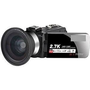 Videocamera, Z11 Video Digital Camera Webcam for vlog -opname 16x Night Vision WIFI Touchscreen 2. 7k HD Video -camcorder(32GB SD Card,Z11-Cam-Lens)