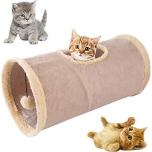 Opvouwbare Crinkle Kitten Speelbuis - Lichtgewicht Zachte Tunnel Katten Indoor Leuke Grappige Oefening Training Dier