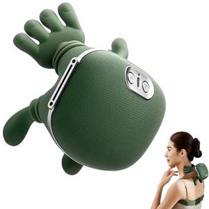 RIDEONMOP Massagemeester voor schouder, nek, been, Shiatsu rug- en nekmassageapparaat voor pijnverlichting diep weefsel, elektrische 4D-kneedmassage, e-massagekussen, geschenken voor mannen/vrouwen