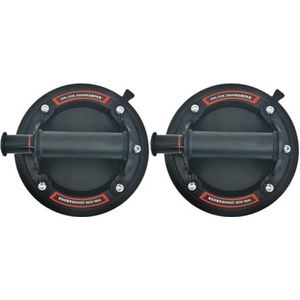 2 stuks 8 inch vacuümzuignappen for granieten en glazen tegels, handmatig heffend, draagvermogen 220 kg Stabiel tillen(B)