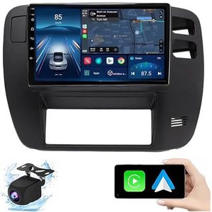 Android 14.0 2 Din Autoradio 9"" Touchscreen Auto Stereo voor Nissan Patrol 1997-2005 met Draadloze Carplay Android Auto GPS navigatie AHD Omgekeerd beeld Stuurwielbediening(B,P6(8G+128G))