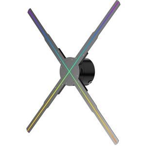 Holografische Fan, Holografische 3D-ventilator LED Neon-afstandsdisplay Handgemaakte DIY-video Logo Tekst 3D Holografische Projector Reclamemachine COOL