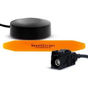 Need4Street DAB+ antenne voor inbouw in de autoradio, Fakra connector, kabellengte 250cm, autoantenne met versterker voor de beste ontvangst