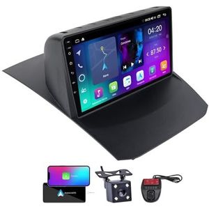Android 13 GPS-Autoradio voor Ford Fiesta Mk 6 2009-2018 9 inch Touchscreen met Bluetooth 5.0/SWC/FM RDS DAB+ Radio/Carplay Android Auto/DSP Video Stereo Speler + DVR Achtercamera(NF-1)