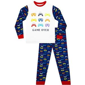 Harry Bear - Jongenspyjama - Blauw - Gaming Pyjama's - 134