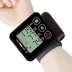 Tensiomètre, tensiomètre poignet, Moniteur d'hypertension avec fonction mémoire