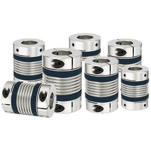 LB-D65L82 Shaft Coupling LB B D65L82 Bellows Flexibele Motor Koppeling CNC Aluminium Hoge Elasticiteit Universele Joint 3D Printer Cardan (LB-D65L82-12X19)