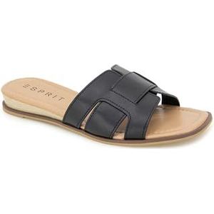 ESPRIT Willow Slide sandaal voor dames, Zwart, 44 EU