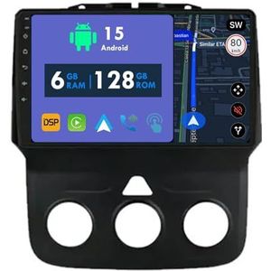 RoverOne Autoradio GPS voor Dodge RAM 1500 2500 2013-2018 Carplay Android Auto Stereo Hoofdeenheid Bluetooth WiFi Radio Speler Sat Navigatie