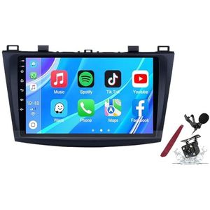 Android 14 Autoradio Stereo voor M-azda 3(2010-2013) 9 ""Touchscreen Multimedia Speler met Draadloze Carplay GPS Navigatie FM RDS Bluetooth 5G-WiFi SWC DSP,M100s