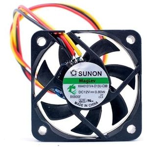 12V 0.8W magnetic levitation silent fan HA40101V4-D13U-C99 4CM radiator fan
