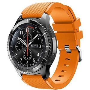 Angersi Soft Silicone Sport Strap Replacement Bands Compatibel met Samsung Gear S3 Frontier/Gear S3 Classic/Galaxy watch 46mm/watch GT/watch 2 pro Smartwatch