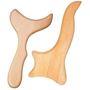 2 Stks/set Lymfedrainage Troffel Hout Therapie Massage Tools Full Body Cellulite Massager Spierpijn Relief 1Pcs