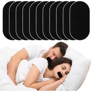 FUIPVGI 90 stuks mondbanden om te slapen, mondtape om te slapen, mondband voor anti-snurken, anti-snurken, mondpleisters om te slapen tegen snurken (zwart)