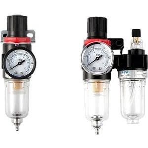 HUUOQIWY AFC2000 AFR2000 + AL2000 G1/4 luchtcompressor Olie en Water Separator Filter wordt gebruikt om de drukklepregelaar te verminderen (12 mm connector)