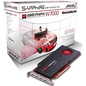 Sapphire AMD Firepro W7000 grafische kaart ATI (PCI-e, 4GB, GDDR5 geheugen, DP 1 GPU)