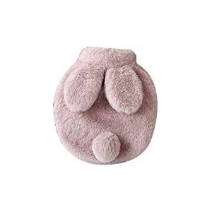 DieffematicRSD Warmwaterkruik Warmwaterkruik met schattige hoes 0,3L 0,5L 1L warmwaterzak for periode Nek Schouder Voetenwarmer (Color : Pink, Size : 300ML)