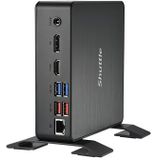 Shuttle Nano PC System NC4010BA, Intel Celeron 7305, Windows 11 Pro Entry, 4GB RAM, 128GB M.2 SSD, 1x HDMI, 1x DP,1xUSB-C/DP, 6x USB3.2, 1x 2.5" bay, 2x M.2, 1x LAN, incl. VESA & Stand