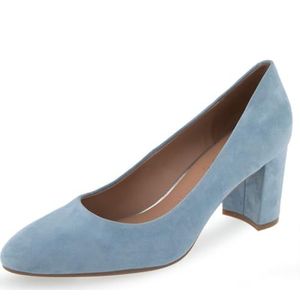 Aerosoles Betsy Pump voor dames, Stoffig Blauw Suède, 43 EU