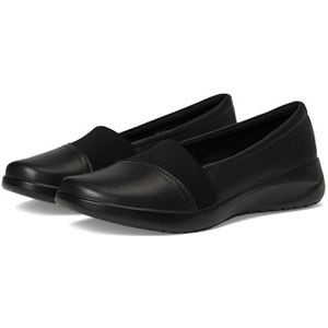 Clarks Kaetlyn Rhea Loafer voor dames, zwart leer, 5 UK