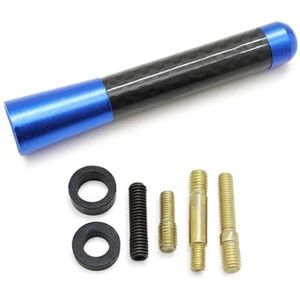 Audio- & videoantennes voor auto Universele aluminium 3,5 cm 8 cm 12 cm autodecoratie radio koolstofvezel antenne decoratief daksignaal aangepast Auto-antenne(Blue,8cm)