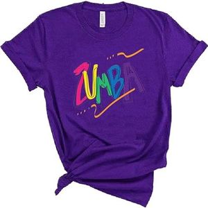 keephen Zumba T-Shirt voor Vrouwen Gedrukt Korte Mouwen Casual Top voor 2023 Zumba Lessen Dance Fitness Training, # 5, L
