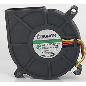 GB1206PHV1-AY 6015 12V 1.3W 3-wire projector fan 6cm blower fan