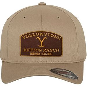 Yellowstone Officieel gelicenseerd Yellowstone Flexfit Cap (Khaki), Groot/X-Large