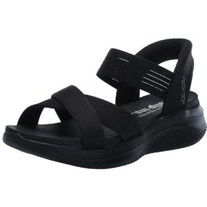 Skechers Ultra Flex 3.0-Never Leuke Hands-Free Slip-ins Sandalen, Zwart/Zwart, 37 EU, zwart, 37 EU