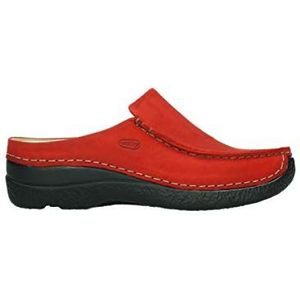 Wolky Comfort Seamy Slide - 16505 donkerrood nubuck - 38