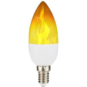 EMFYL Lampen 1 0 stks AC85-265V LED Dynamische vlamlampen E14 vlameffect kaars licht E27 Creatieve flikkerende emulatie frie gloeilamp verlichting decor (Kleur : E14 Sharp)